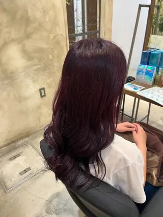 ロング カラー ツヤカラー🫧Sae ネイルモデル募集中のヘアスタイル