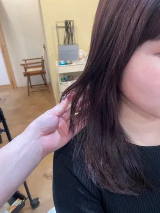 ロング 山口 里莉のヘアスタイル