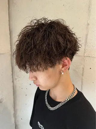 メンズ ハイトーン/ボブ/ 外国人風🦖mahoのヘアスタイル