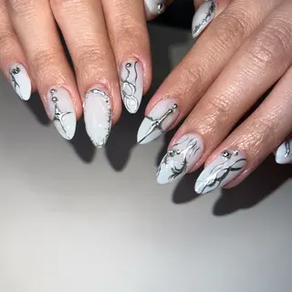 ネイル NAILSTUDIO401所属・ジェルチップ長さだし 専門ネイルサロンのネイルデザイン