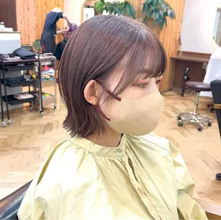 ショート カラー パーマ ヘアアレンジ メンズ キッズ ネイル マツエク・マツパ アイブロウ 前川 朋香のヘアスタイル