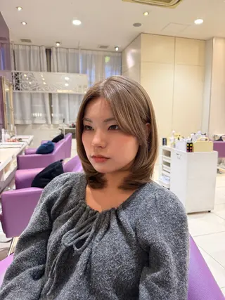 カラー 🍒ベージュ/ピンク ベージュ🍒なつきのヘアスタイル