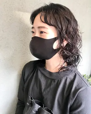 ミディアム パーマ HARU /stylistのヘアスタイル