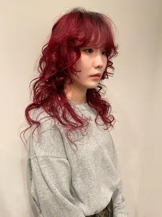 ミディアム カラー ブリーチ😼 ボブ✍️レイヤーのヘアスタイル