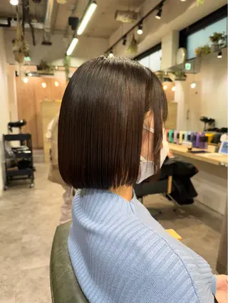 ショート 縮毛矯正/エクステ /艶カラー/ヘアメのヘアスタイル