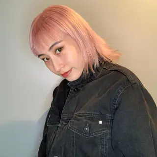 ミディアム カラー 美髪・シールエクステ ホソタニリョウコのヘアスタイル