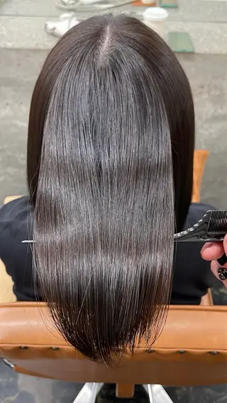 ミディアム カラー ✨️パーマ✨ たなかひろとのヘアスタイル
