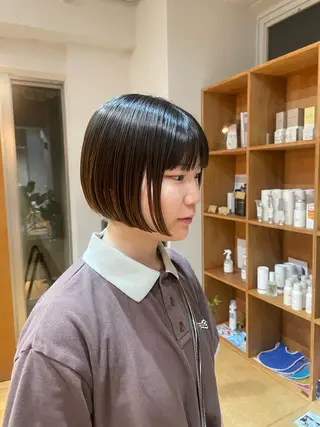 ショート 艶カラー/縮毛矯正 🩰chihiroのヘアスタイル