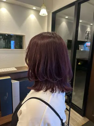 セミロング カラー 🌟髪質改善 🌟堀尾紗加のヘアスタイル