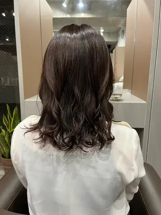 ミディアム パーマ ロングパーマ木村 ボブパーマのヘアスタイル