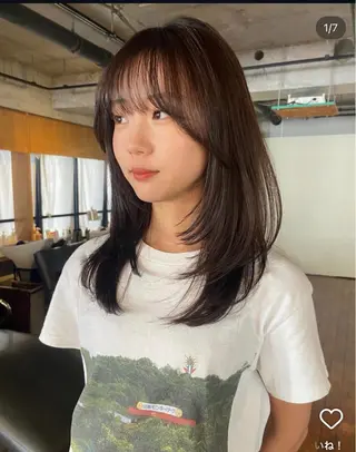 セミロング ハイライト/縮毛矯正 /🪽山本唯我のヘアスタイル