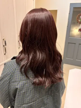 ミディアム カラー つちだ ゆうひ / 暗髪カラー⟡.·のヘアスタイル