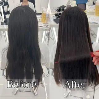 ロング 縮毛矯正 特化アツシのヘアスタイル