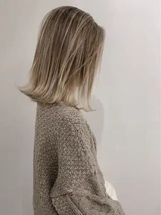 ミディアム カラー hair studio Zen【ヘアー　スタジオ　ゼン】所属・京都駅/透明感カラー 🖤sakiのヘアスタイル