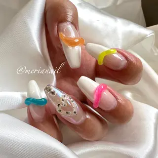 ロング カラー メンズ キッズ ネイル アイブロウ INFINITY Sachiのネイルデザイン
