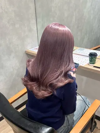 セミロング カラー 新宿 似合わせカラー HINAのヘアスタイル