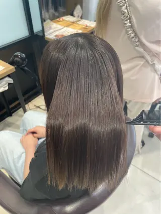 髪質改善 💠 韓国風うる艶/シオリのヘアスタイル