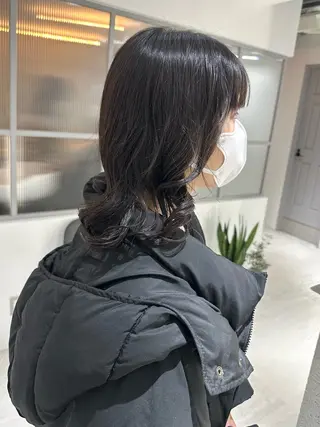 ミディアム パーマ 銀座No.1髪質改善 縮毛矯正/本木のヘアスタイル