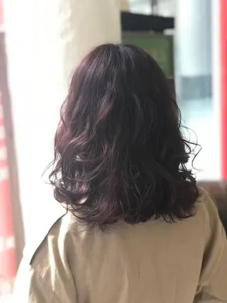 ロング カラー 岩谷/ブリーチ 🪽透明感カラーのヘアスタイル