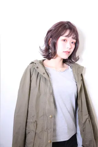 ミディアム カラー 先着1名様限定 カット無料のヘアスタイル