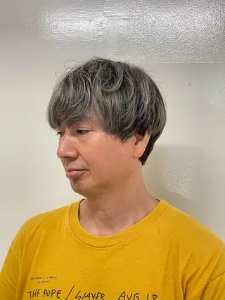 ショート カラー メンズ 爲清 葵のヘアスタイル