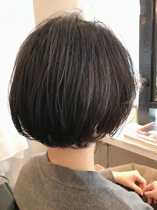 ショート パーマ 代官山 ボブヘアーのヘアスタイル