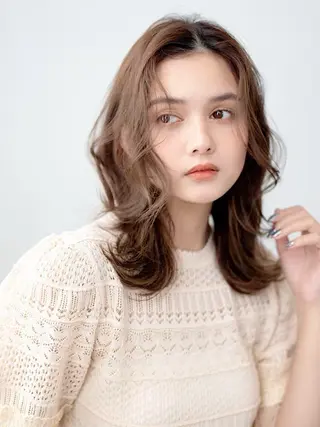 セミロング ROCCA hair HARU🩵のヘアスタイル