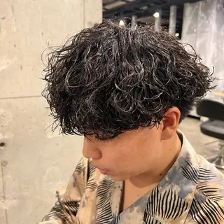 ショート カラー パーマ ヘアアレンジ メンズ キッズ 🔷横浜1のパーマ 職人🔷将太郎のヘアスタイル