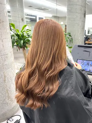 ロング azusa/心斎橋/ ハイトーンカラーのヘアスタイル