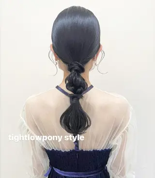 セミロング ヘアアレンジ ヘアメイク new meのヘアスタイル