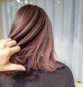 ミディアム belta 姫路山吹 カラーモデル募集のヘアスタイル