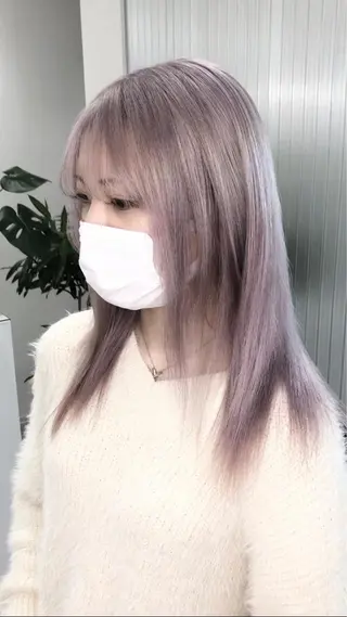 セミロング カラー LOOP hairのヘアスタイル