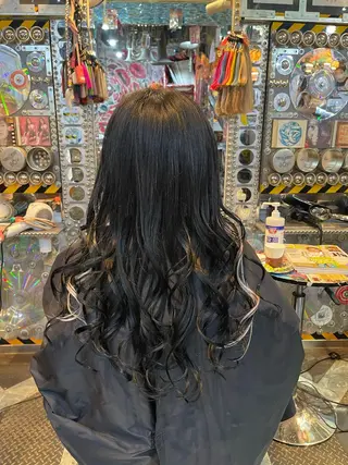 セミロング カラー ヘアアレンジ 🌈派手髪エクステ ブレイズ🌈ひろとのヘアスタイル