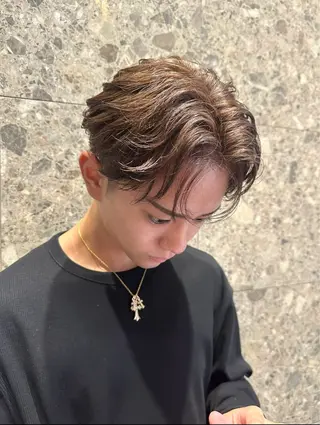 カラー メンズ 【pia】 江田岳斗のヘアスタイル