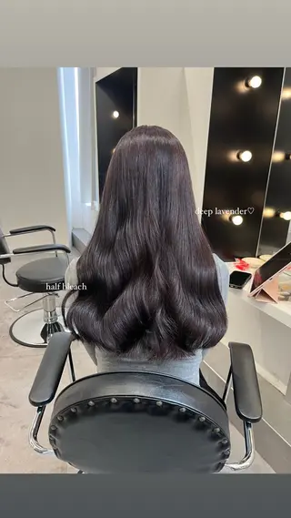 ロング カラー HONOKA/ ハイトーン艶カラーのヘアスタイル