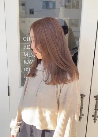 カラー 🌷柔らかクリーミー 🤍kirari🌷のヘアスタイル