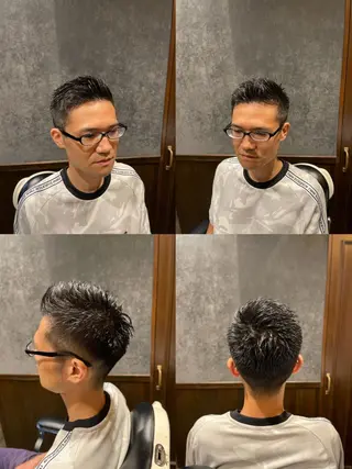 ショート メンズ カット指名No1漆原 聡のヘアスタイル