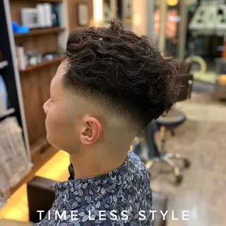 パーマ メンズ Back  bone barberのヘアスタイル