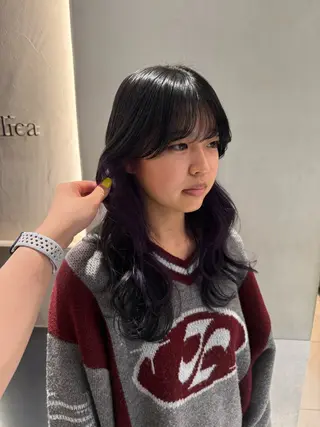 ロング カラー ヘアアレンジ 艶髪/ロングモデル 募集🫧terukaのヘアスタイル