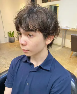 ショート カラー パーマ ヘアアレンジ メンズ キッズ ネイル マツエク・マツパ アイブロウ 🧼柴田 健太郎🧼のヘアスタイル