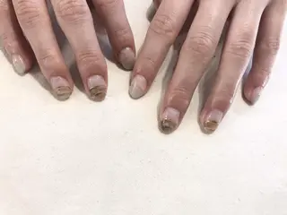 ネイル ネイルリボン 受付スタッフのネイルデザイン