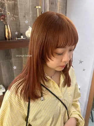 セミロング カラー 暖色カラー/レイヤー 🌙 オノユリカのヘアスタイル