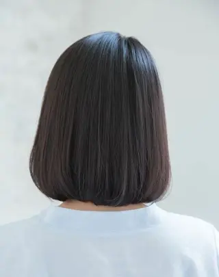 ミディアム カラー パーマ ヒナ/酸性ストレート ・艶カラー🌿のヘアスタイル