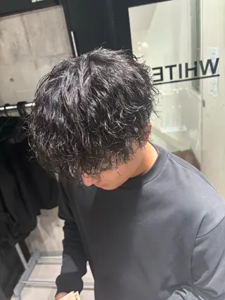パーマ メンズ _WHITE / KENTOのヘアスタイル