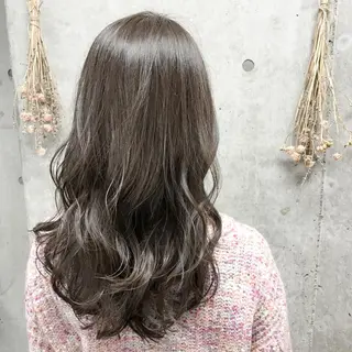 セミロング カラー 髪質改善、縮毛矯正 店長浅野太郎のヘアスタイル