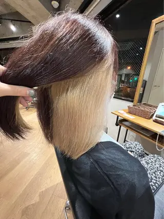 ショート カラー ✨ハイトーン カラー福岡拓也✨のヘアスタイル