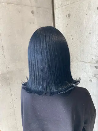 ミディアム カラー 髪質改善.縮毛矯正 ×韓国ヘアyukiのヘアスタイル