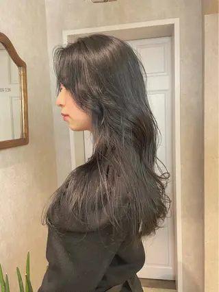 ロング カラー ヘアアレンジ トレンドレイヤー カット/mihoのヘアスタイル
