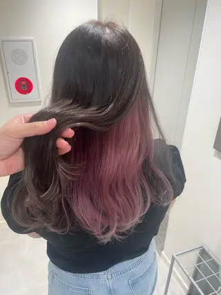 ロング カラー NaVIユウジ 透明感カラーのヘアスタイル