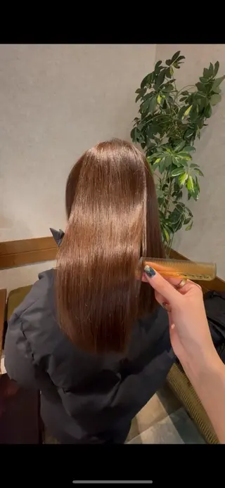 セミロング 阿部 叶夢のヘアスタイル